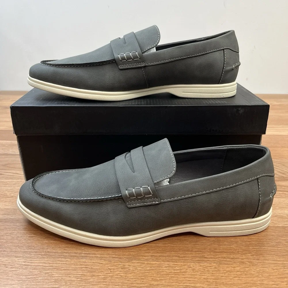 Alfani Leon‎ Loafers Men's Size 12 Grey Slip on NEW